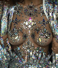 Load image into Gallery viewer, Clear Face &amp; Eyes Sexy Rhinestone Body Stickers
