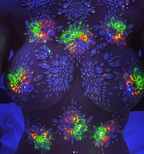 Load image into Gallery viewer, LED Light Up ROUND Rhinestone Reusable Pasties
