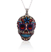 Load image into Gallery viewer, SMJEL Gothic Jewelry Skull Skeleton Necklaces Pendants for Women Punk Pirate Choker Mexican Halloween Gifts Collares
