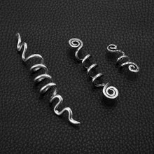 Load image into Gallery viewer, Viking Spiral Charms Beads for Hair Braids for Beard Hair Beads Jewelry Vintage Women Girl Hairpin Hair Clips Accessories-15

