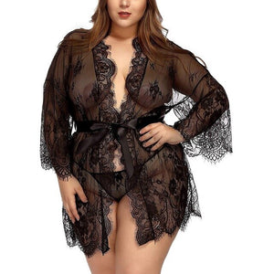 Sexy Lace Short Robe Lingerie Nightwear (Choose from many sizes and colors)