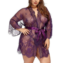 Load image into Gallery viewer, Sexy Lace Short Robe Lingerie Nightwear (Choose from many sizes and colors)
