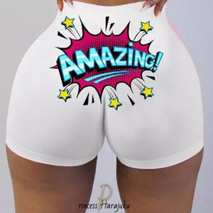 Sexy Short High Waisted Booty Shorts - Lots of Fun Prints - 21 Styles - 5 Sizes