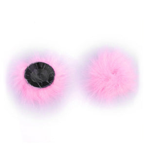 Furry Feathered Pasties Nipple Covers