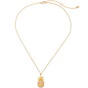 kissme Chic Flamingo Pineapple Coconut Tree Crystal Pendant Necklaces Simple Fashion Women Jewelry Accessories Wholesale