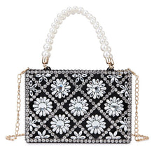 Load image into Gallery viewer, Rhinestone Flower Cocktail Evening Clutch (4 Colors)
