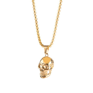 2021 Fashion Stainless Steel Skull Pendant Three-dimensional Pirate Skull Brand Pendant Necklace Halloween New Jewelry for Women