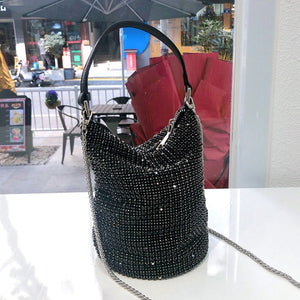 Sass Chick Original Bucket Rhinestone Crystal Bag (Multiple Colors)