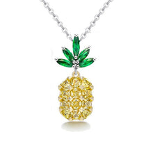 Load image into Gallery viewer, Manxiuni 2021 Silver Color Dubai Jewelry Decorations for Women Pineapple Jewelry  Wedding Trinet and Necklaces Brinco
