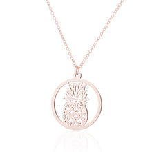 Load image into Gallery viewer, New fruit pendant necklace hollow pineapple Necklace hot selling popular women&#39;s necklace

