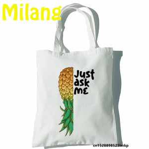 Lifestyle Pineapple Tote Bags - Many Styles "Married with Benefits"  "Sleeps well with Others"  and MORE!