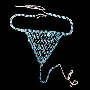 Sexy ladies Rhinestone bra and thong body jewelry  bikini beach romantic crystal bra jewelry accessories Valentine&#39;s Day gift