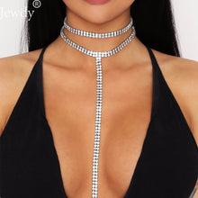 Load image into Gallery viewer, Double Layer Choker Deep Plunging Necklace Jewelry
